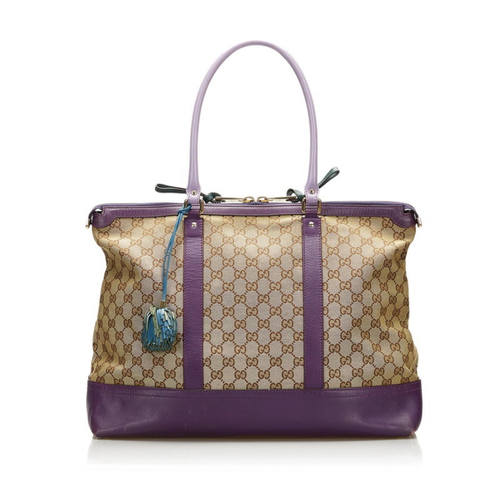 Gucci GG Canvas Tote Bag 282325 Beige Purple Leather Ladies GUCCI: Gucci GG Canvas Tote Bag 282325 Beige Purple Leather Ladies GUCCI Brand: Gucci Line: GG Canvas Type: Handbag Tote bag Material: Canvas Leather Canvas: Leather: Color: Beige Purple Closure: Zipper Gend