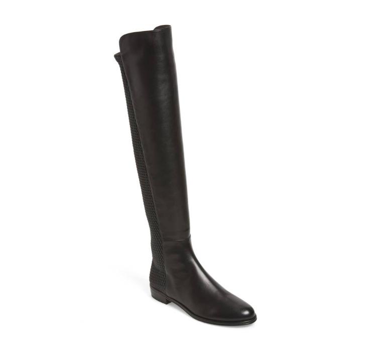 Stuart Weitzman Alljenn Over Knee Leather Black Boots N4504 Size 8.5 M: Stuart Weitzman Alljenn Over Knee Leather Black Boots N4504 Size 8.5 M Brand: Stuart Weitzman Type: Boot Character: Boots Us Shoe Size: 8.5 Color: Black Model: Alljenn Style: Over Knee Boots Shoe Widt