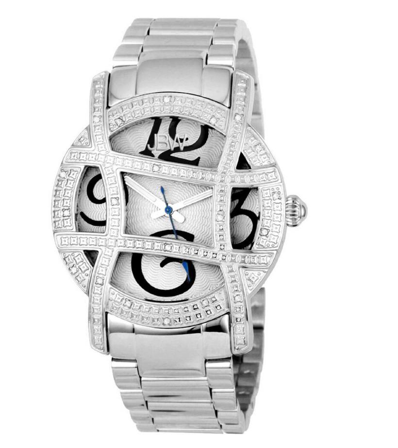 JBW Women's Olympia Silver Bracelet Watch 2856: JBW Women's Olympia Silver Bracelet Watch 2856 Brand: JBW Water Resistance Rating: 50 m (5 ATM) Case Color: Silver Type: Wristwatch Band Color: Silver Dial Color: Silver Band/Strap: Bracelet Watch Sha