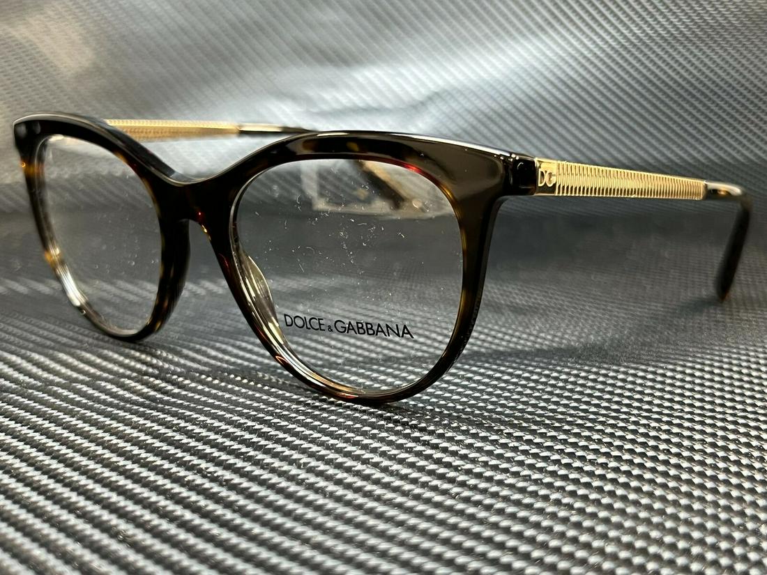 Dolce & Gabbana DG3316 502 Havana Women's Eyeglasses Frame 52 mm: Dolce & Gabbana DG3316 502 Havana Women's Eyeglasses Frame 52 mm Brand: Dolce&Gabbana Frame Color: Havana Type: Eyeglasses Lens Socket Width: 52 mm Frame Material: Metal Plastic Bridge Width: 18 mm Te