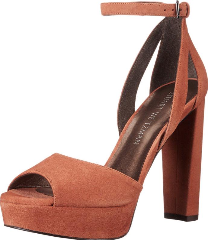 Stuart Weitzman Hijinx Women's Brown Suede Platform Sandal N4918 Size 9.5: Stuart Weitzman Hijinx Women's Brown Suede Platform Sandal N4918 Size 9.5 Style: Sandals Heel Style: Platform Heel Height: Very High Heel (4 1/2 in or More) Type: Sandal Upper Material: Suede Color: B