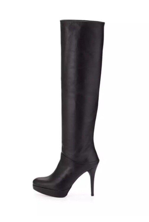 Stuart Weitzman Slouchy Leather Platform Boot Black 6745* Size 9M: Stuart Weitzman Slouchy Leather Platform Boot Black 6745* Size 9M Character: Boots Us Shoe Size: 9 Size: 9M Color: Black Material: Leather Heel Height: High (3 in. and Up) Brand: Stuart Weitzman Type: