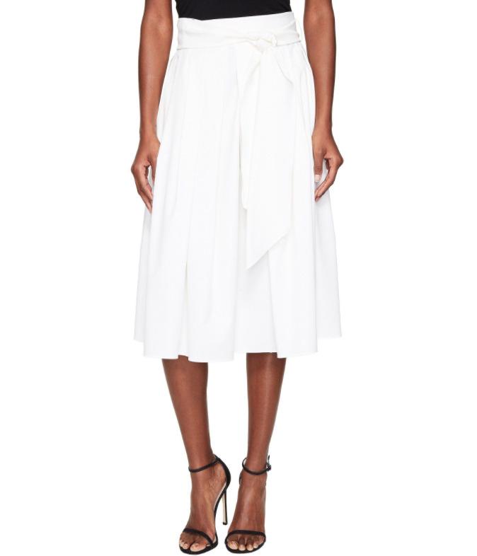 ESCADA L34209 Women's White Rissenatu Midi Skirt Size 38 EU: ESCADA L34209 Women's White Rissenatu Midi Skirt Size 38 EU Brand: ESCADA Size Type: Regular Type: Skirt Closure: Zip Size: 38 Color: White Skirt Length: Knee Length Style: A-Line Material: Cotton/Ela