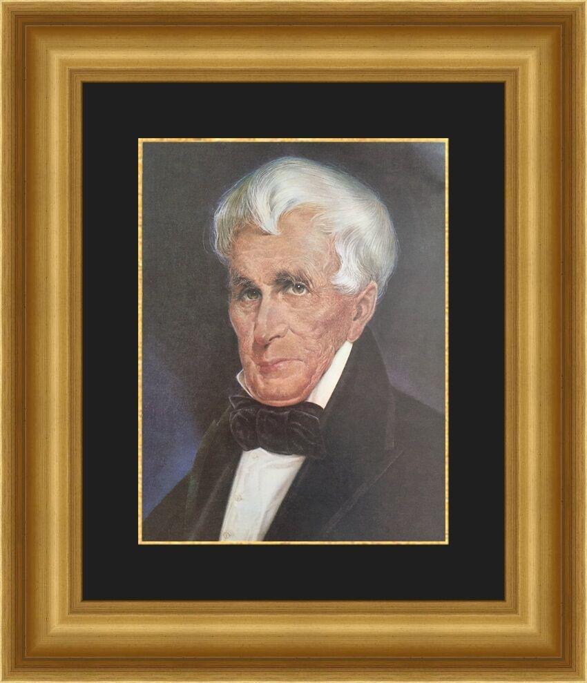United States Pres. William Harrison Custom Gallery Framed Print: United States Pres. William Harrison Custom Gallery Framed Print Size: Medium Region Of Origin: Unites States Artist: unknown Production Technique: Lithography Framing: Matted & Framed Style: Realism