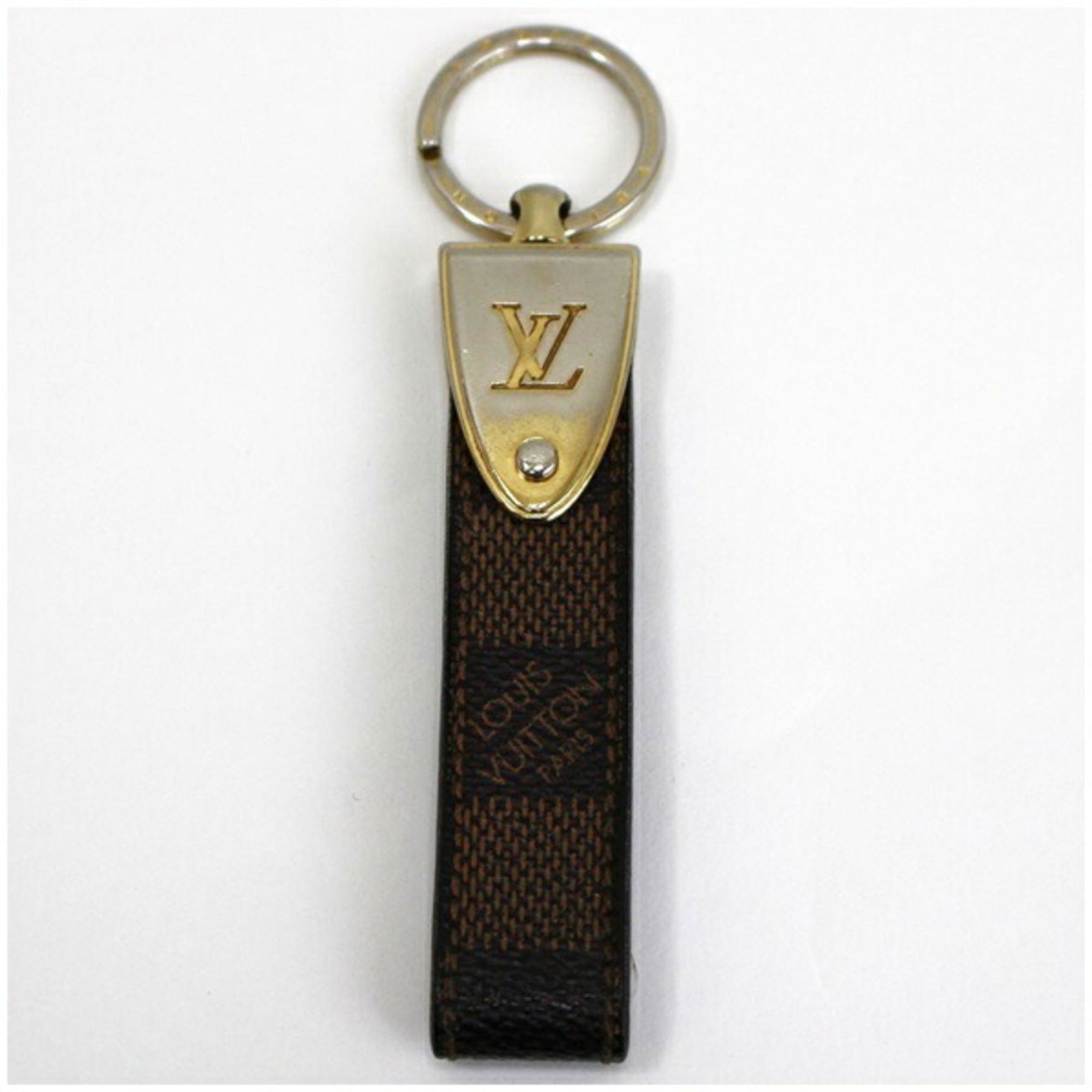Louis Vuitton Damier Porto Cle Dragonne Keyring Keychain Leather Brown M65050 LOUIS VUITTON Men's: Louis Vuitton Damier Porto Cle Dragonne Keyring Keychain Leather Brown M65050 LOUIS VUITTON Men's Women's LV Charm Brand: Louis Vuitton Line: Damier Type: Keyring Gender: Women Color: Brown Material: