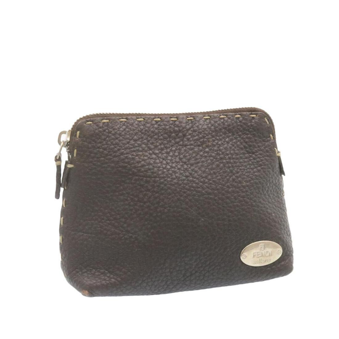 FENDI Leather Tote Bag Brown: FENDI Leather Tote Bag Brown Brand: FENDI Style: Tote Bag Material: Leather Exterior Color: Brown Bag Height: 4.7inch(Approx) / 12cm(Approx) Bag Depth: 2.0inch(Approx) / 5cm(Approx) Bag Length: 5.9inc