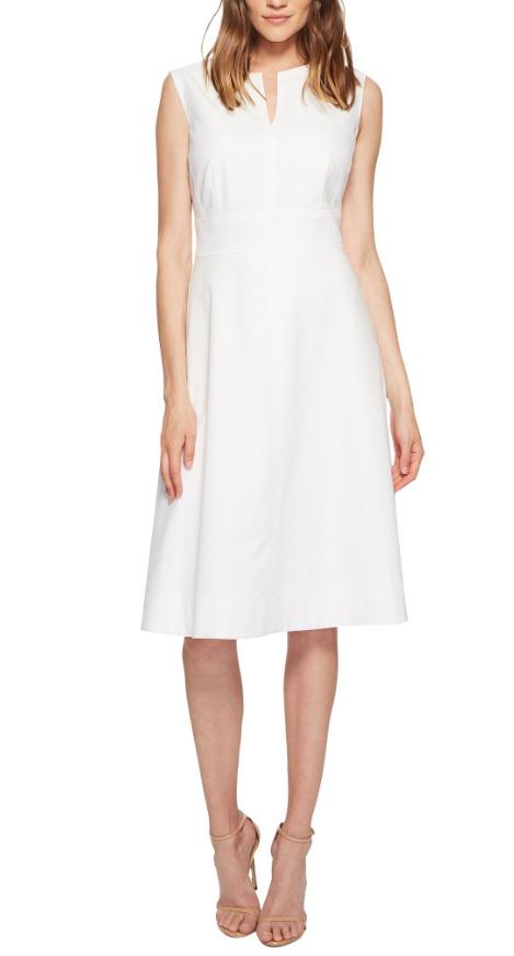 ESCADA Womens White Dvis Fit and Flare Dress Sz 38 L90405: ESCADA Womens White Dvis Fit and Flare Dress Sz 38 L90405 Brand: ESCADA Size Type: Regular Sleeve Length: Sleeveless Neckline: V-Neck Closure: Zip Size: 38 Color: White Style: Fit & Flare Dress Materi