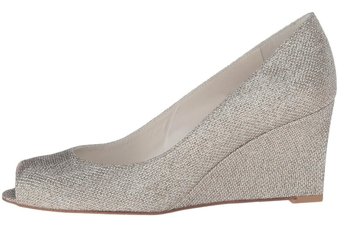 Stuart Weitzman Annaform Women's Platinum Wedge Heels N5004 Size 7 M: Stuart Weitzman Annaform Women's Platinum Wedge Heels N5004 Size 7 M Brand: Stuart Weitzman Type: Heel Us Shoe Size: 7 Heel Style: Wedge Color: Silver Style: Pump Shoe Width: Medium (B M) Heel Height: