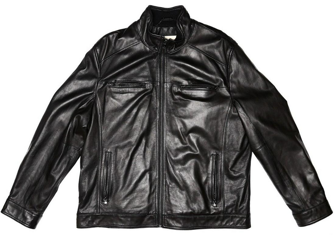 Michael Kors Mens Black Leather Moto Jacket Size XXL B8803: Michael Kors Mens Black Leather Moto Jacket Size XXL B8803 Brand: Michael Kors Size Type: Regular Outer Shell Material: Leather Type: Jacket Closure: Zip Size: XXL Color: Black Lining Material: Polyes