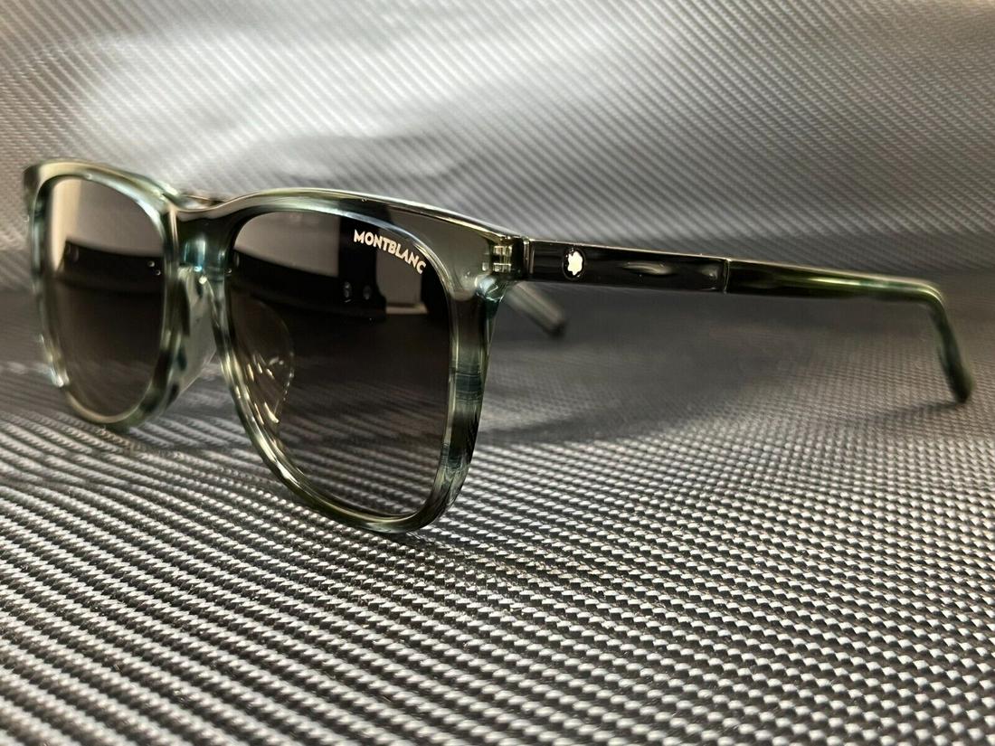 MONT BLANC MB0017SA 004 Blue Square Men's Sunglasses 56 mm: MONT BLANC MB0017SA 004 Blue Square Men's Sunglasses 56 mm Lens Material: Plastic Style: Square Temple Length: 150 mm Lens Technology: Gradient Type: Sunglasses Features: Lightweight Year Manufactured