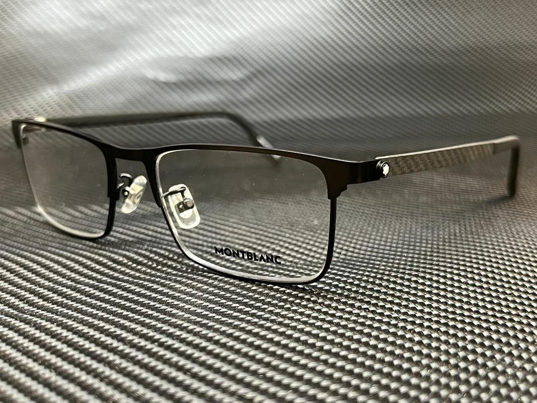 MONT BLANC MB0187O 001 Black Rectangle 54 mm Men's Eyeglasses: MONT BLANC MB0187O 001 Black Rectangle 54 mm Men's Eyeglasses Brand: Mont Blanc Frame Color: Black Style: Rectangle Type: Eyeglasses New The BIDHAUS Guarantee: All items in this auction are guaranteed
