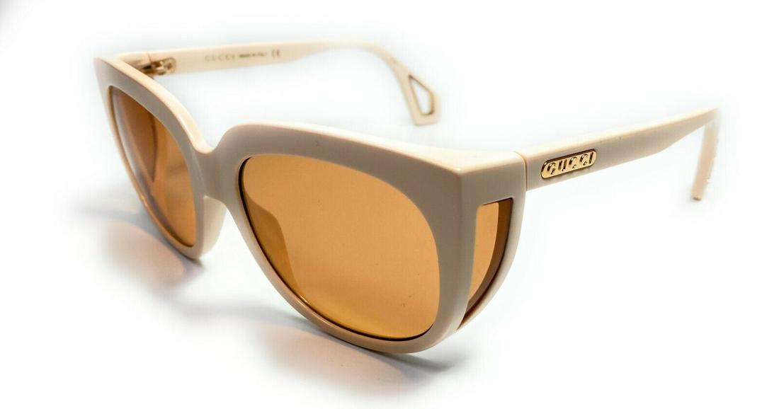 GUCCI GG0468S 004 Square White Brown Women's Sunglasses 57 mm: GUCCI GG0468S 004 Square White Brown Women's Sunglasses 57 mm Style: Cat Eye Temple Length: 140 mm Theme: Designer Lens Technology: None Type: Sunglasses Uv Protection: UV400 Frame Material: Acetate L