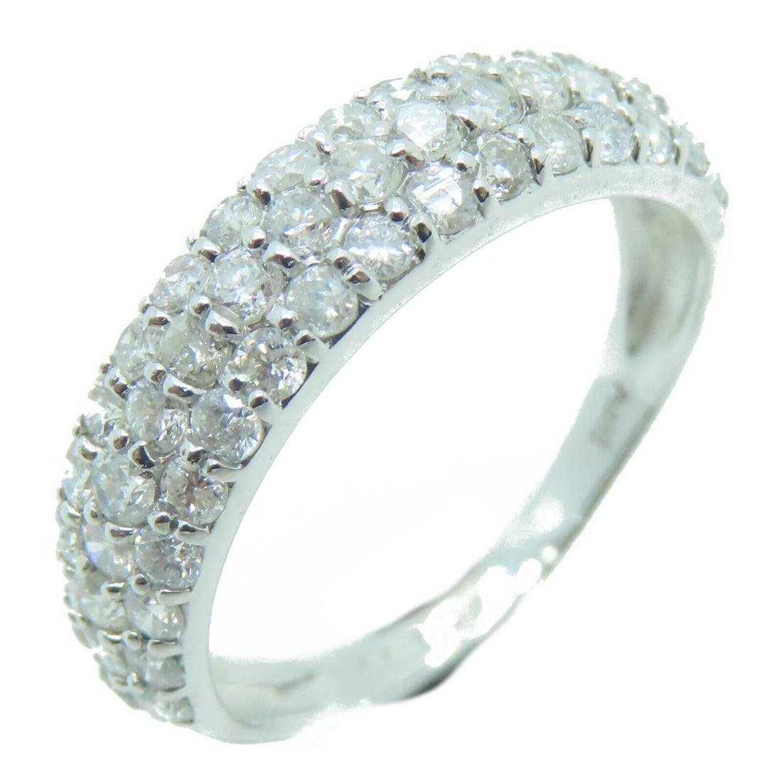 Fine Jewelry Ring 18K White Gold 1.00ct Diamond US#5.5: Fine Jewelry Ring 18K White Gold 1.00ct Diamond US#5.5 Brand: JEWELRY Style: Ring Material: Pt900Platinum Color: Clear Metal: Pt900Platinum Ring Size: 5.5 Size Type: Regular Main Stone: Diamond Type: 