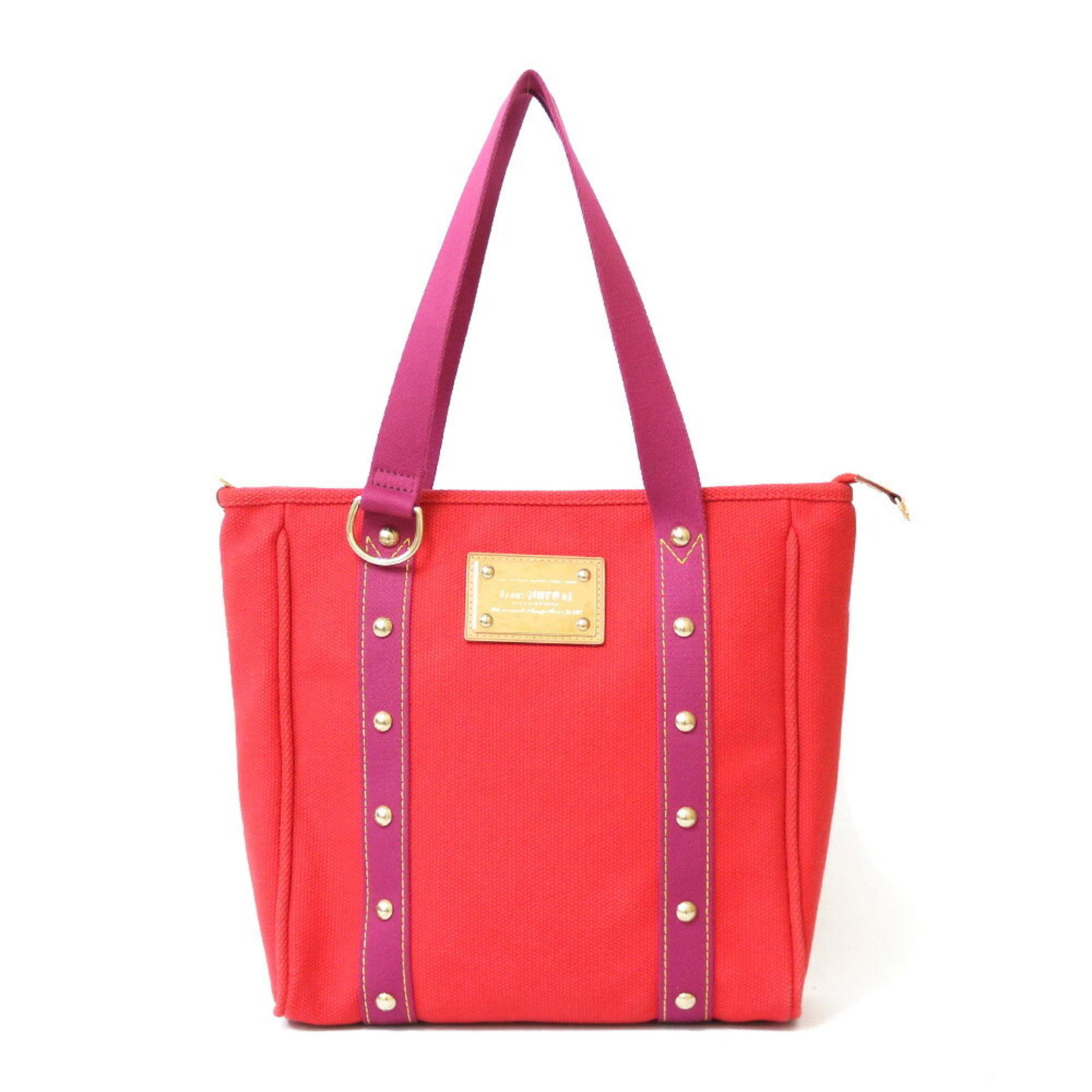 LOUIS VUITTON Shoulder Bag Antigua Tote Hippo MM M40034 Red Ladies: LOUIS VUITTON Shoulder Bag Antigua Tote Hippo MM M40034 Red Ladies Brand: Louis Vuitton Line: Antigua Country of Origin: France Type: Shoulder bag Tote bag Material: Nylon Nylon: Color: Red color Clos