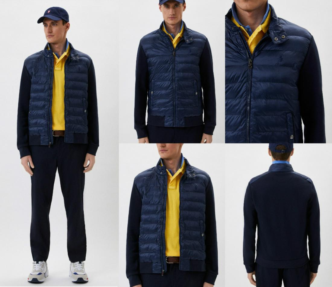 Polo Ralph Lauren Quilted Hybrid Aviator Quilted Jacket Bomber Jacket: Polo Ralph Lauren Quilted Hybrid Aviator Quilted Jacket Bomber Jacket Brand: Polo Ralph Lauren Style: Bomber Jacket Textile Care: Machine Washable Accents: Logo Polo Ralph Lauren Clybourn Lined Windbr