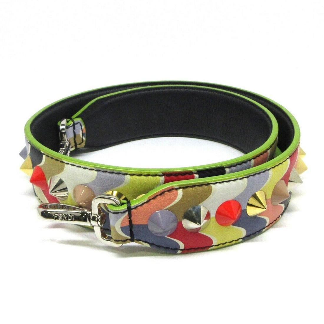 FENDI Strap You Cream Light Green Multi Leather Plexiglas 17: FENDI Strap You Cream Light Green Multi Leather Plexiglas 17 Brand: FENDI Style: 17 Exterior Color: Cream Light Green Multi Exterior Material: Leather Plexiglas Product Name: Strap You Accessories: No