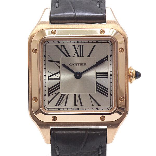 Cartier Ladies Santos Dumont WGSA0022 750PG Silver Dial Quartz: Cartier Ladies Santos Dumont WGSA0022 750PG Silver Dial Quartz Brand: CARTIER Type: wristwatch Pre-Owned The BIDHAUS Guarantee: All items in this auction are guaranteed to be 100% authentic. At Your S