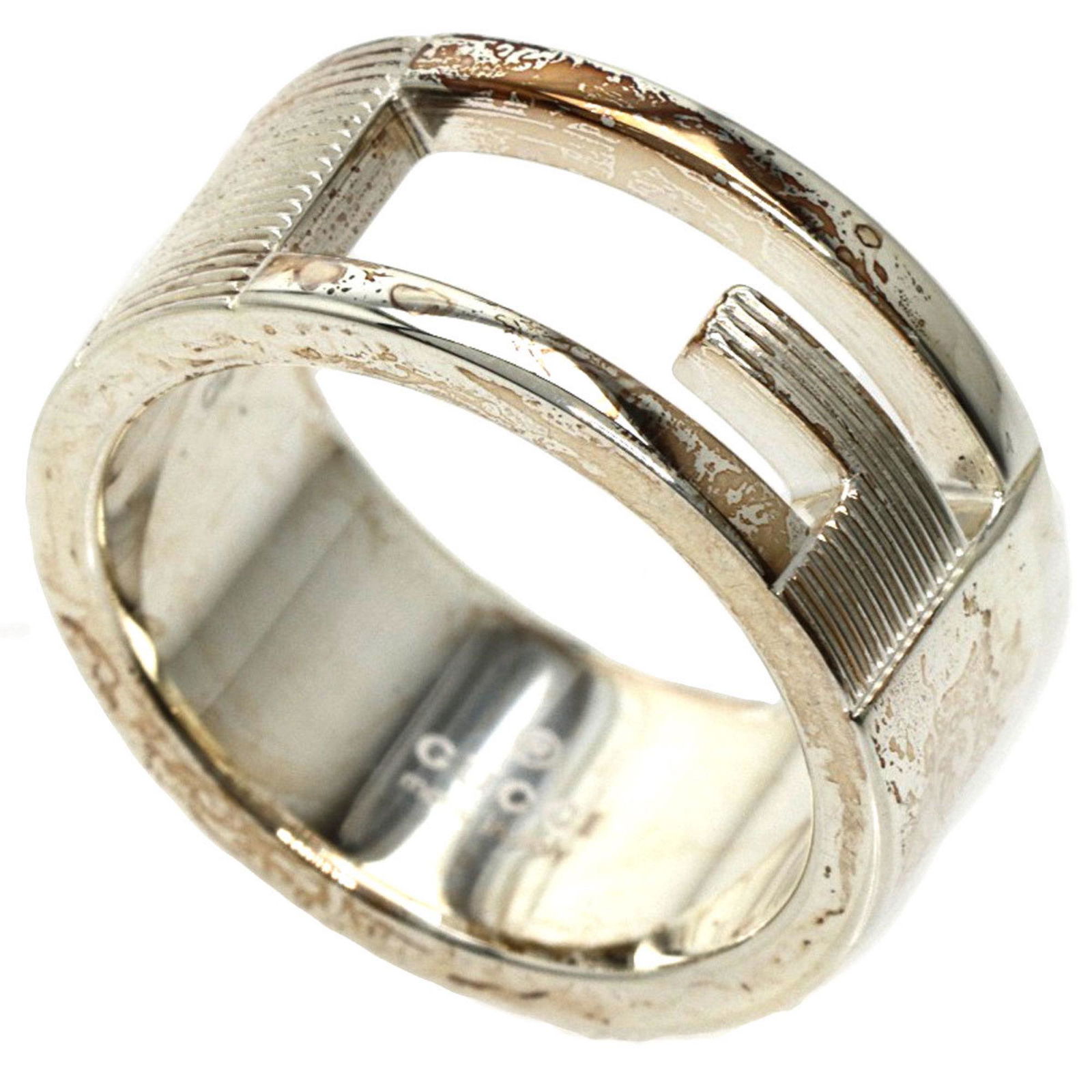 Gucci G #8 Ring Silver Ladies GUCCI: Gucci G #8 Ring Silver Ladies GUCCI Brand: Gucci Type: Band ring Gender: Women Color: Silver Material: Silver US Size: 4.5-5 Other Size: 8 Width: 8mm / 0.31 Weight: 6.8g / 0.23oz. Condition: Used (ver