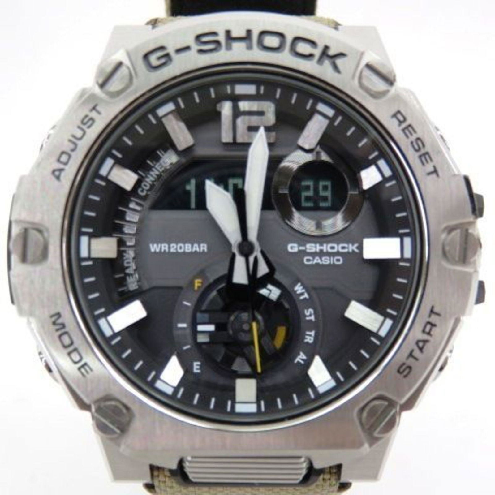 CASIO G-SHOCK G-STEEL Casio G-steel BluetoothR GST-B300E-5AJR watch solar: CASIO G-SHOCK G-STEEL Casio G-steel BluetoothR GST-B300E-5AJR watch solar Brand: Casio Line: G-Shock Display: Analog Movement: Radio wave control solar Wrist Size: 16.5cm - 23.5cm / 6.49 - 9.25 Condit