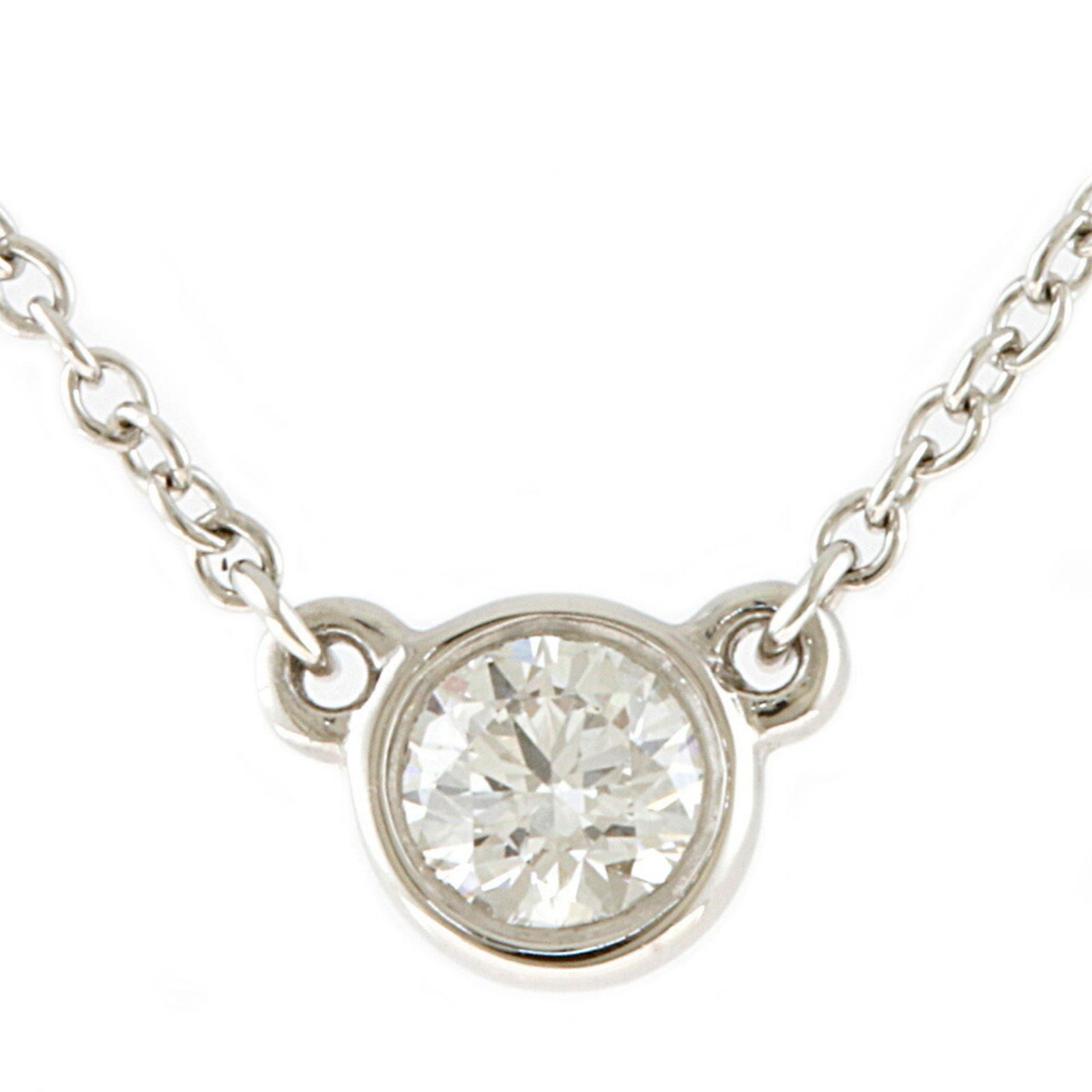 Tiffany TIFFANY & Co. Necklace Diamond Ladies: Tiffany TIFFANY & Co. Necklace Diamond Ladies Brand: Tiffany Necklace Type: Necklace Gender: Women Material: Platinum 950 Stone: Diamond Season: Fall/winter Spring/summer Weight: 2.6g / 0.09oz. Neck C