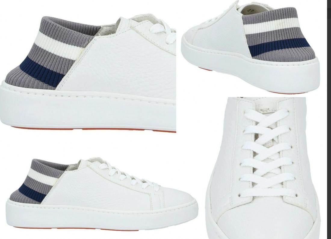 Santoni Leather Low Top Sneakers City Trainers Slippers Low Shoes New 36: Santoni Leather Low Top Sneakers City Trainers Slippers Low Shoes New 36 Accents: Bicycle city luxury sneakers Style: Sneakers Au Shoe Size: AU 6 Brand: Santoni Blasting: picture Vintage: No Pattern.:
