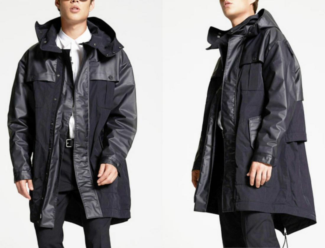 DSQUARED2 Oversized Hooded Field Coat Taff Polyester Parka Jacket Caban: DSQUARED2 Oversized Hooded Field Coat Taff Polyester Parka Jacket Caban Brand: Dsquared2 Style: Pea Coat Garment Care: Only chemical Cleaning Accents: Logo Hood Size Type: Long Size Heat Degree: norma