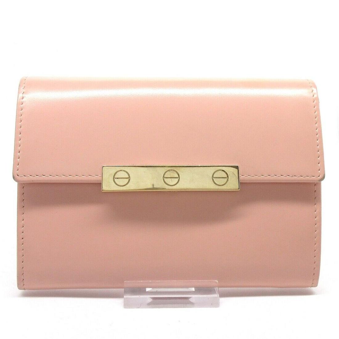 Cartier Love L3000747 Pink Leather Other Style Wallet: Cartier Love L3000747 Pink Leather Other Style Wallet Brand: Cartier Style: Other Style Wallet Color: Pink Material: Leather Model Number: L3000747 Product Name: Love Accessories: Box Dust Bag Guarant
