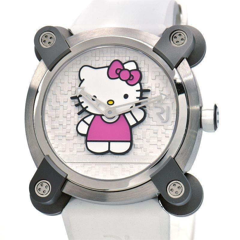 Romain Jerome Hello Kitty RJ.M.AU.IN.023.01 Automatic Winding Unisex Watch: Romain Jerome Hello Kitty RJ.M.AU.IN.023.01 Automatic Winding Unisex Watch Brand: Romain Jerome Type: Watch Pre-Owned The BIDHAUS Guarantee: All items in this auction are guaranteed to be 100% authent