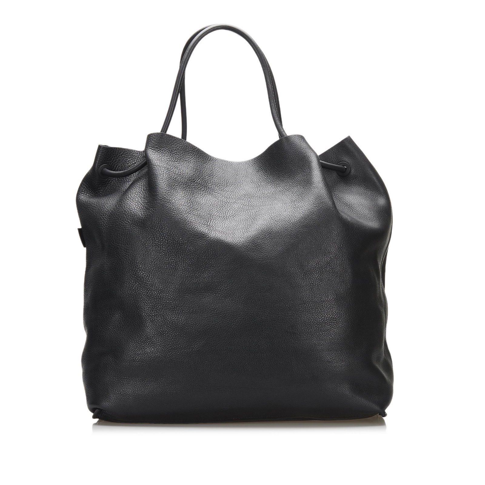 Gucci Leather Tote Bag: Gucci Leather Tote Bag This tote bag features a leather body rolled leather handles an open top and an interior slip pocket. Brand: Gucci Model: Leather Tote Bag Origin: Italy Category: Bags Color: Bl