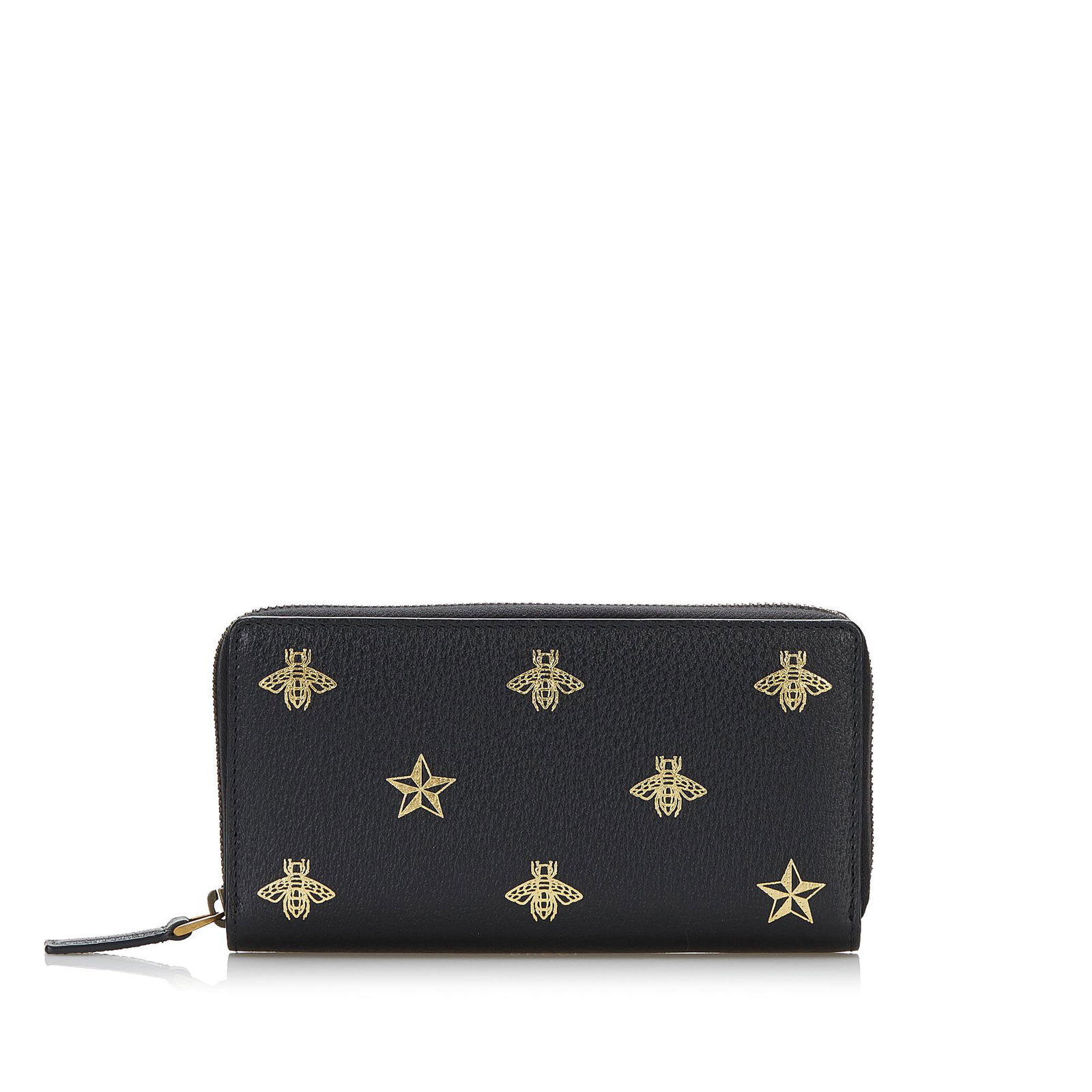 Gucci Bee Star Continental Zip Wallet: Gucci Bee Star Continental Zip Wallet This long wallet features a leather body an interior zip pocket and card slots and a top zip closure. Brand: Gucci Model: Bee Star Continental Zip Wallet Origin: