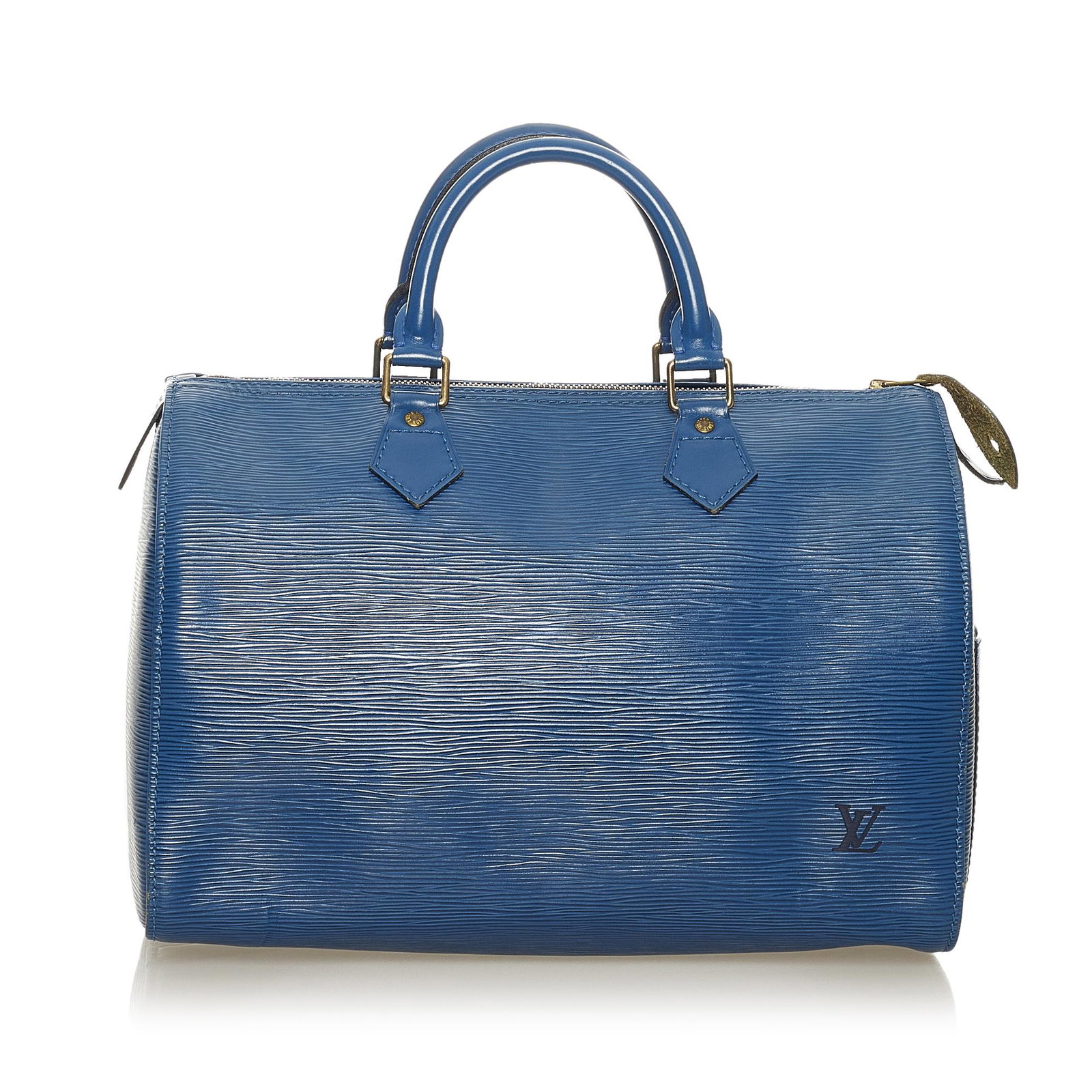 Louis Vuitton Epi Speedy 30: Louis Vuitton Epi Speedy 30 The Speedy 30 features an epi leather body an exterior side slip pocket rolled handles a top zip closure and an interior slip pocket. Brand: Louis Vuitton Model: Epi Speedy