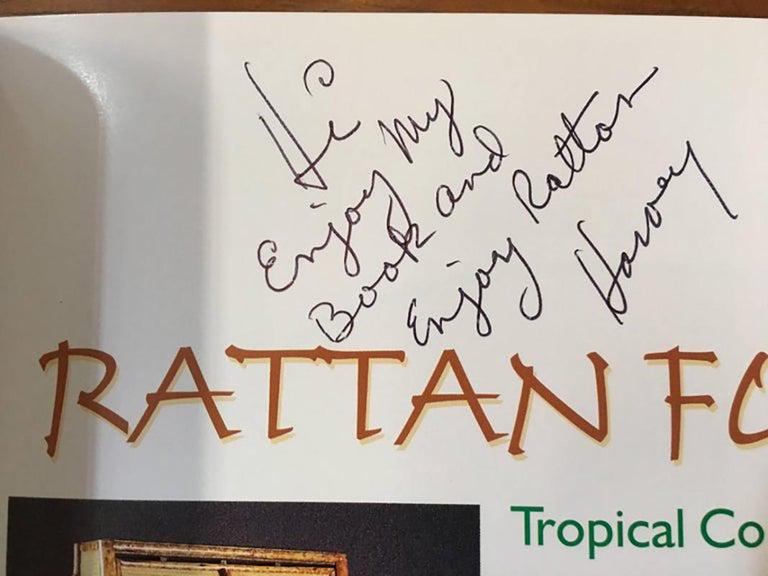Signed "Rattan Furniture" First Edition Coffee Table Book by Harvey Schwartz: Signed "Rattan Furniture" First Edition Coffee Table Book by Harvey Schwartz Creator:: Harvey Schwartz (Author) Dimensions:: Height: 8 in (20.32 cm) Dimensions:: Width: 11 in (27.94 cm) Dimensions:: D