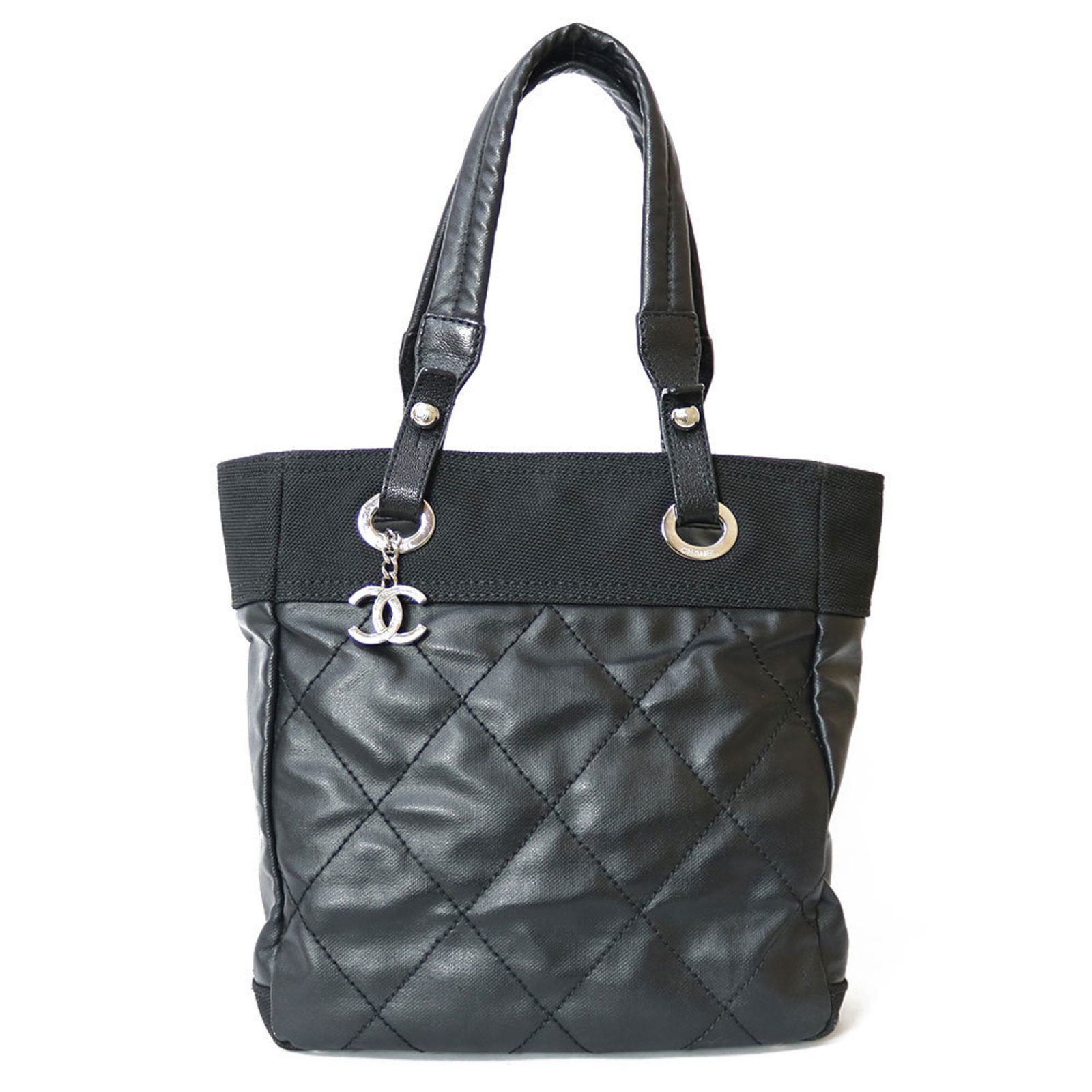 CHANEL Shoulder Bag Paris Biarritz Tote PM Black Ladies (#0948L) on Mar 06, 2023 | Bidhaus in NY CHANEL Shoulder Bag Paris Biarritz Tote PM Black Ladies (#0948L) on Mar 06, 2023 | Bidhaus in NY