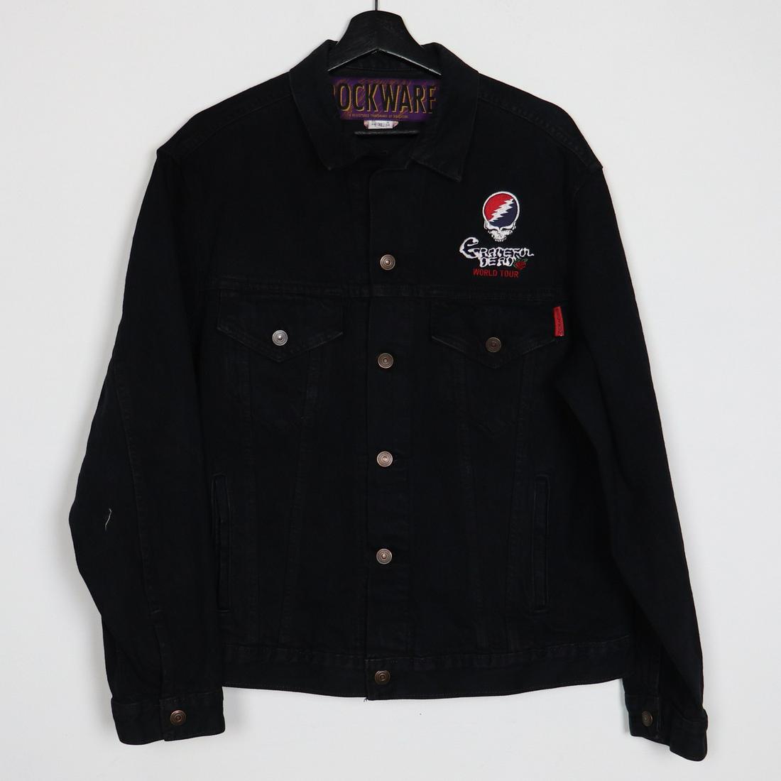 1990 Grateful Dead World Tour Denim Jacket: 1990 Grateful Dead World Tour Denim Jacket Original 1990 Grateful Dead World Tour Denim Jacket. This is a true vintage jacket not a modern reproduction. Sizes vary so please use measurements for best 