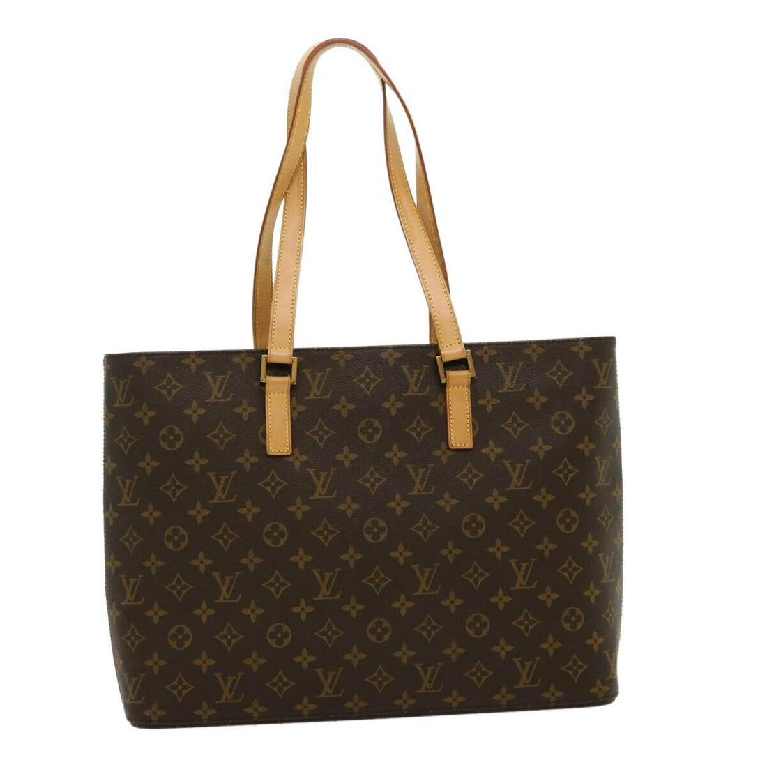 LOUIS VUITTON Monogram Luco Tote Bag M51155 LV: LOUIS VUITTON Monogram Luco Tote Bag M51155 LV Brand: LOUIS VUITTON Style: Tote Bag Material: Monogram Canvas Exterior Color: Monogram Bag Height: 11.0inch(Approx) / 28cm(Approx) Bag Depth: 8.3inch(Ap