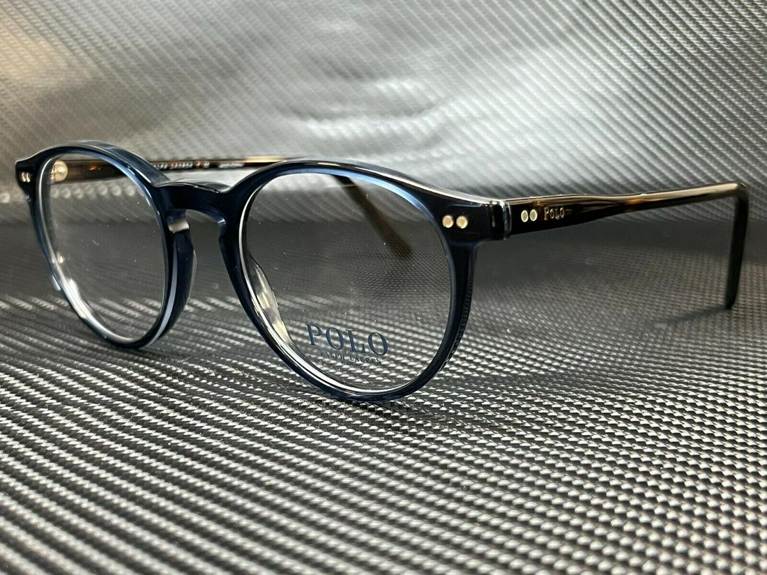 RALPH LAUREN POLO PH2083 5276 Shiny Transparent Blue Round Men's 48 mm Eyeglasse: RALPH LAUREN POLO PH2083 5276 Shiny Transparent Blue Round Men's 48 mm Eyeglasse Style: Round Type: Eyeglasses Brand: Polo Ralph Lauren Frame Color: Blue New The BIDHAUS Guarantee: All items in this a