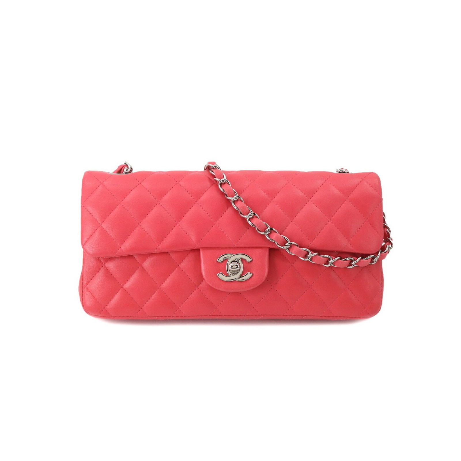 Chanel CHANEL matelasse chain shoulder bag leather pink silver metal fittings Matelasse Bag (#0053D) on Mar 21, 2023 | Bidhaus in NY Chanel CHANEL matelasse chain shoulder bag leather pink silver metal fittings Matelasse Bag (#0053D) on Mar 21, 2023 | Bidhaus in NY