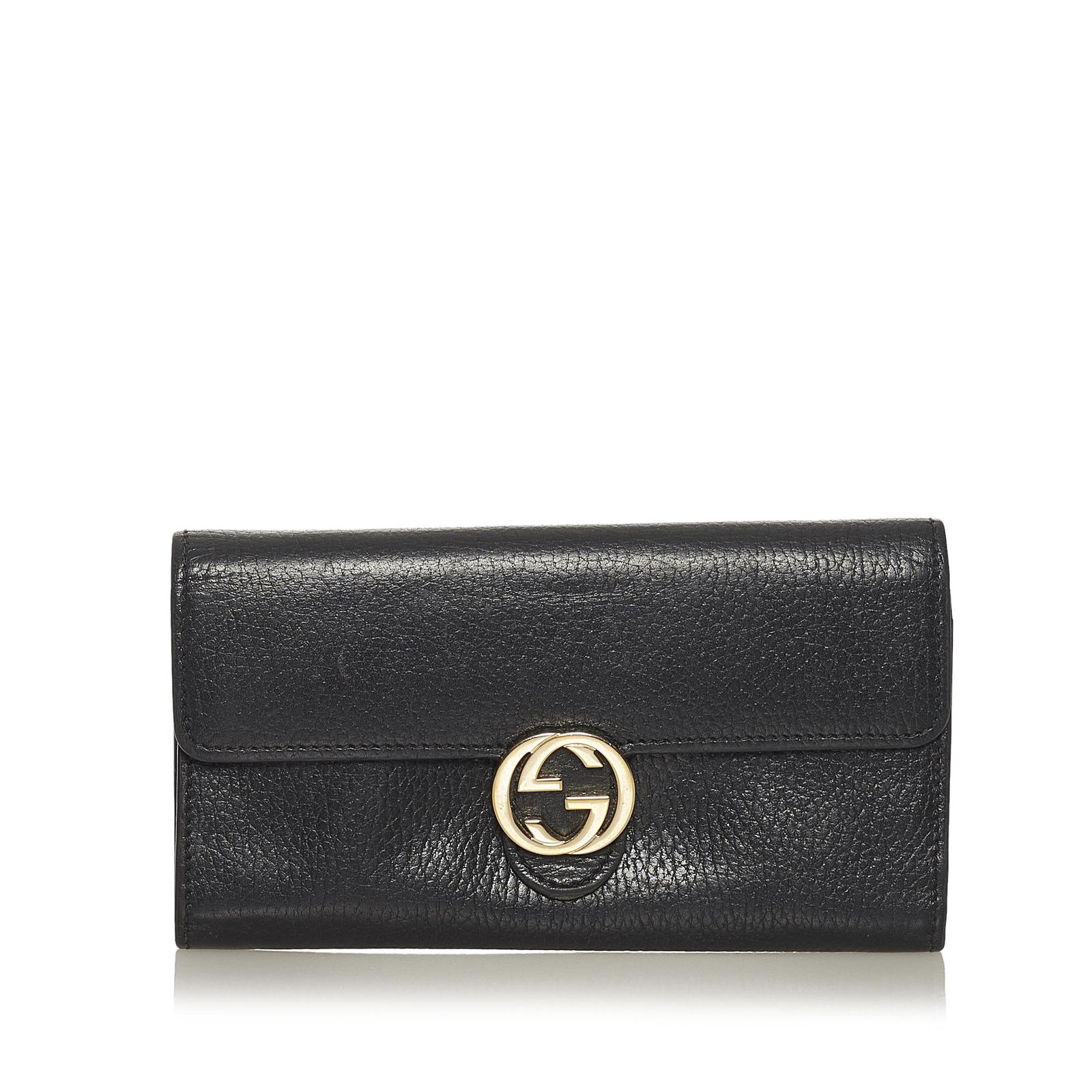 Gucci Interlocking G Continental Wallet: Gucci Interlocking G Continental Wallet This long wallet features a leather body a top flap with snap closure and interior zip and slip compartments. Brand: Gucci Model: Interlocking G Continental Wal
