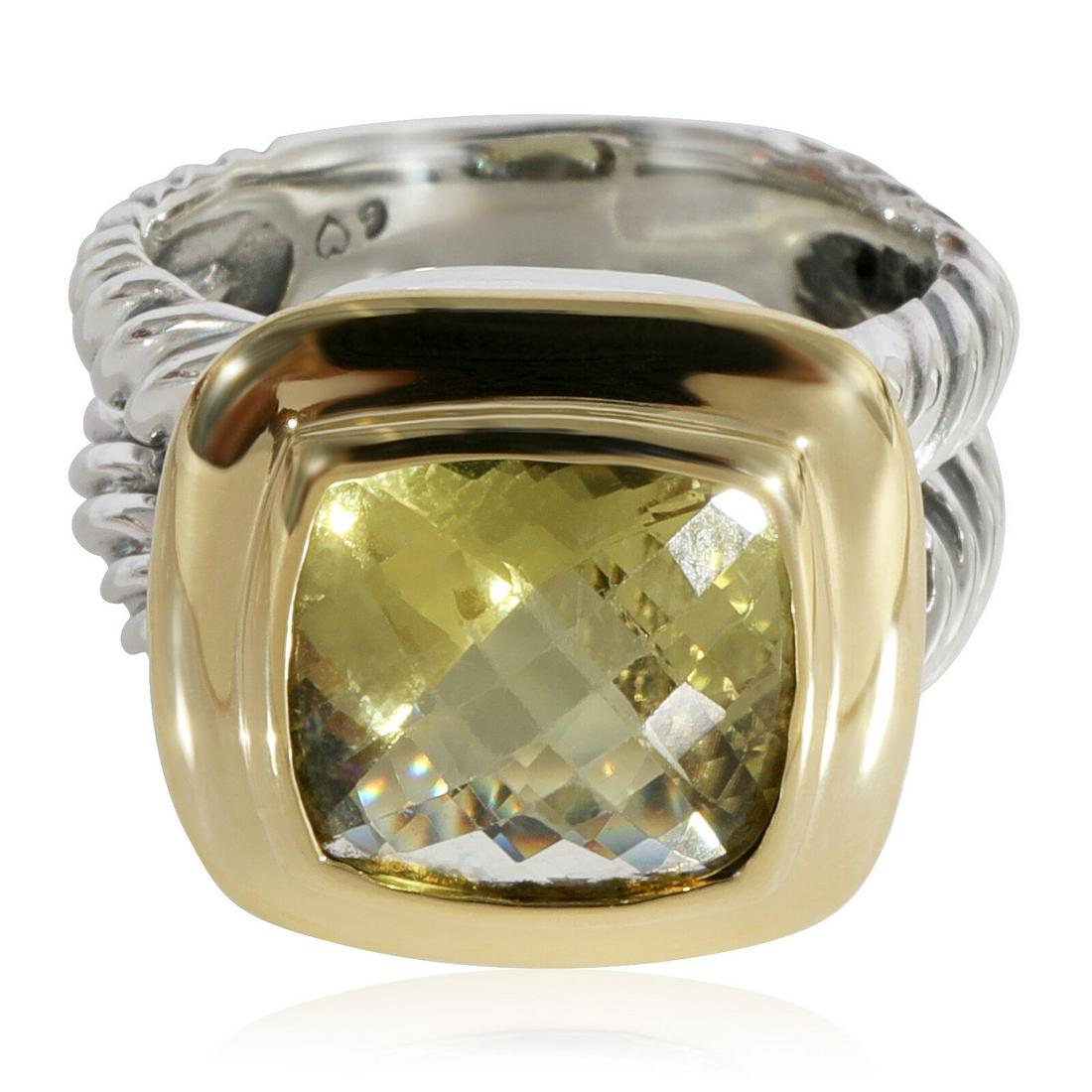 David Yurman Noblesse Peridot Fashion Ring in 14K Yellow Gold/Sterling Silver: David Yurman Noblesse Peridot Fashion Ring in 14K Yellow Gold/Sterling Silver Side Stone Type: No Stone Main Stone: Peridot Metal Purity: 14K With Original Box/Packaging: No With Papers: No Gross Weig
