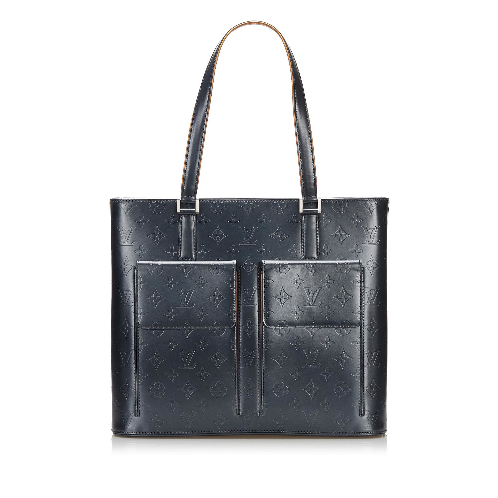 Louis Vuitton Monogram Mat Wilwood: Louis Vuitton Monogram Mat Wilwood This tote bag features a leather body flat leather shoulder straps a top zip closure front exterior flap pockets and interior zip and slip pockets. Brand: Louis Vuit