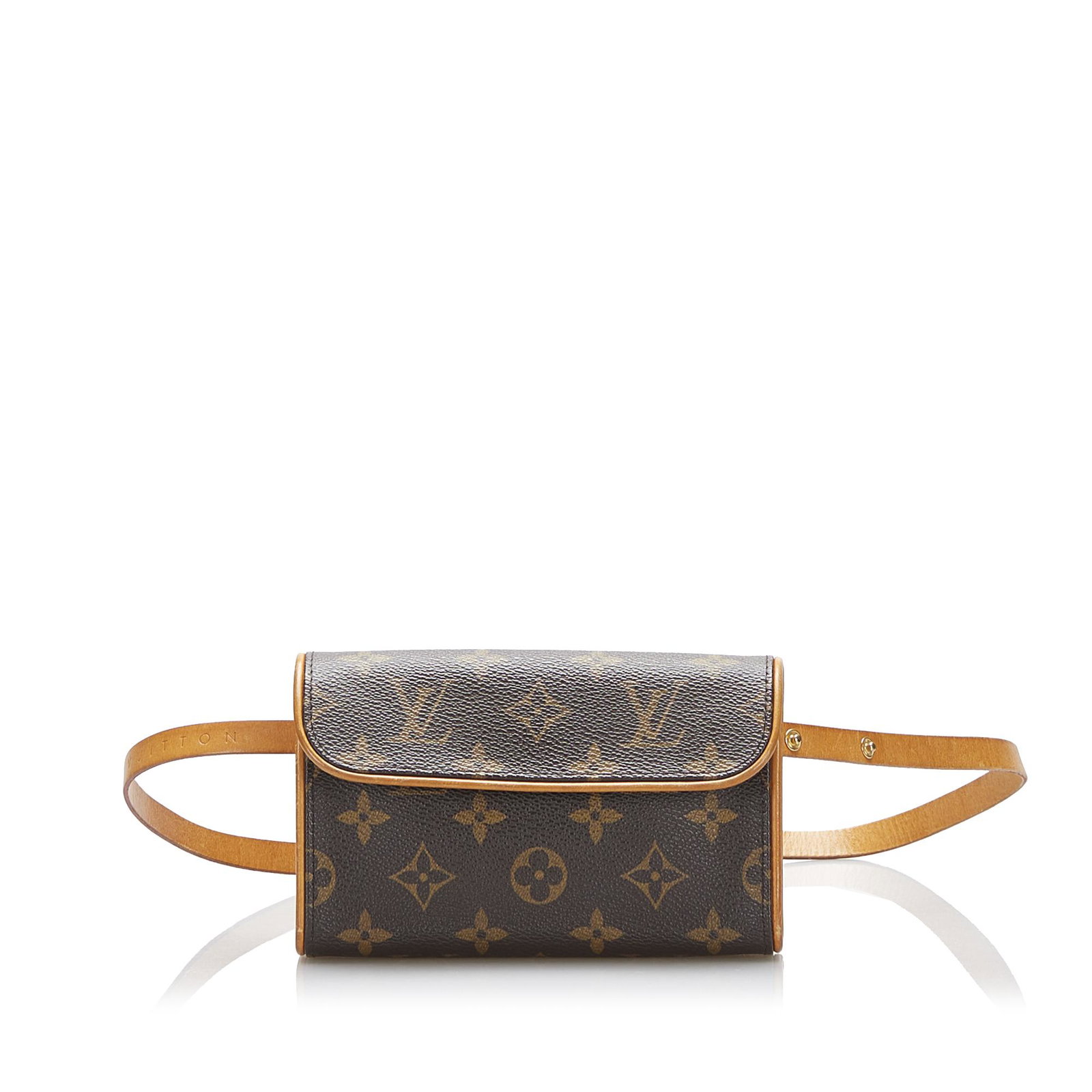 Louis Vuitton Monogram Pochette Florentine: Louis Vuitton Monogram Pochette Florentine The Pochette Florentine features a monogram canvas body a flat leather waist strap and a front flap with magnetic closure. Brand: Louis Vuitton Model: Monogr