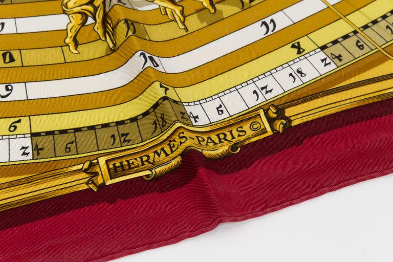 Hermes Burgundy Astrologie Silk Scarf: Hermes Burgundy Astrologie Silk Scarf Designer:: Hermes Brand:: Hermes Dimensions:: Height: 35 in (88.9 cm) Dimensions:: Length: 35 in (88.9 cm) Place of Origin:: France Period:: 21st Century Pre-Owne
