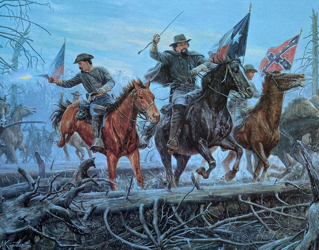 Mort Kunstler Civil War Print - Fight at Fallen Timbers Custom Gallery Framed: Mort Kunstler Civil War Print - Fight at Fallen Timbers Custom Gallery Framed Features: Framed Matted Region Of Origin: New York USA Custom Bundle: No Personalize: No Handmade: No Item Width: 18 Title