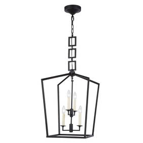 VINTAGE BRONZE DINING ROOM KITCHEN COUNTRY COTTAGE FARMHOUSE CHANDELIER 4 LIGHT (1 of 5)