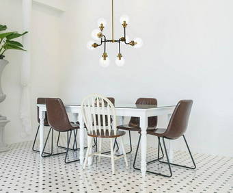 BLACK - BRASS GLASS SHADES DINING ROOM KITCHEN ISLAND PENDANT CHANDELIER FIXTURE (1 of 7)