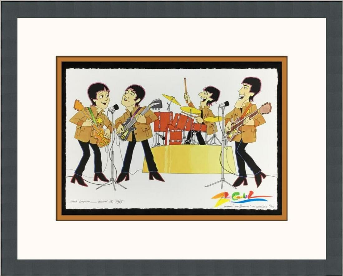 Ron Campbell TV Beatles at Shea L/ED Signed and Numbered Giclee Print 16/195: Ron Campbell TV Beatles at Shea L/ED Signed and Numbered Giclee Print 16/195 Animation Studio: Beatles Character: Beatles Signed By: Ron Campbell Tradition: Western Animation Signed: Yes Custom Bundle