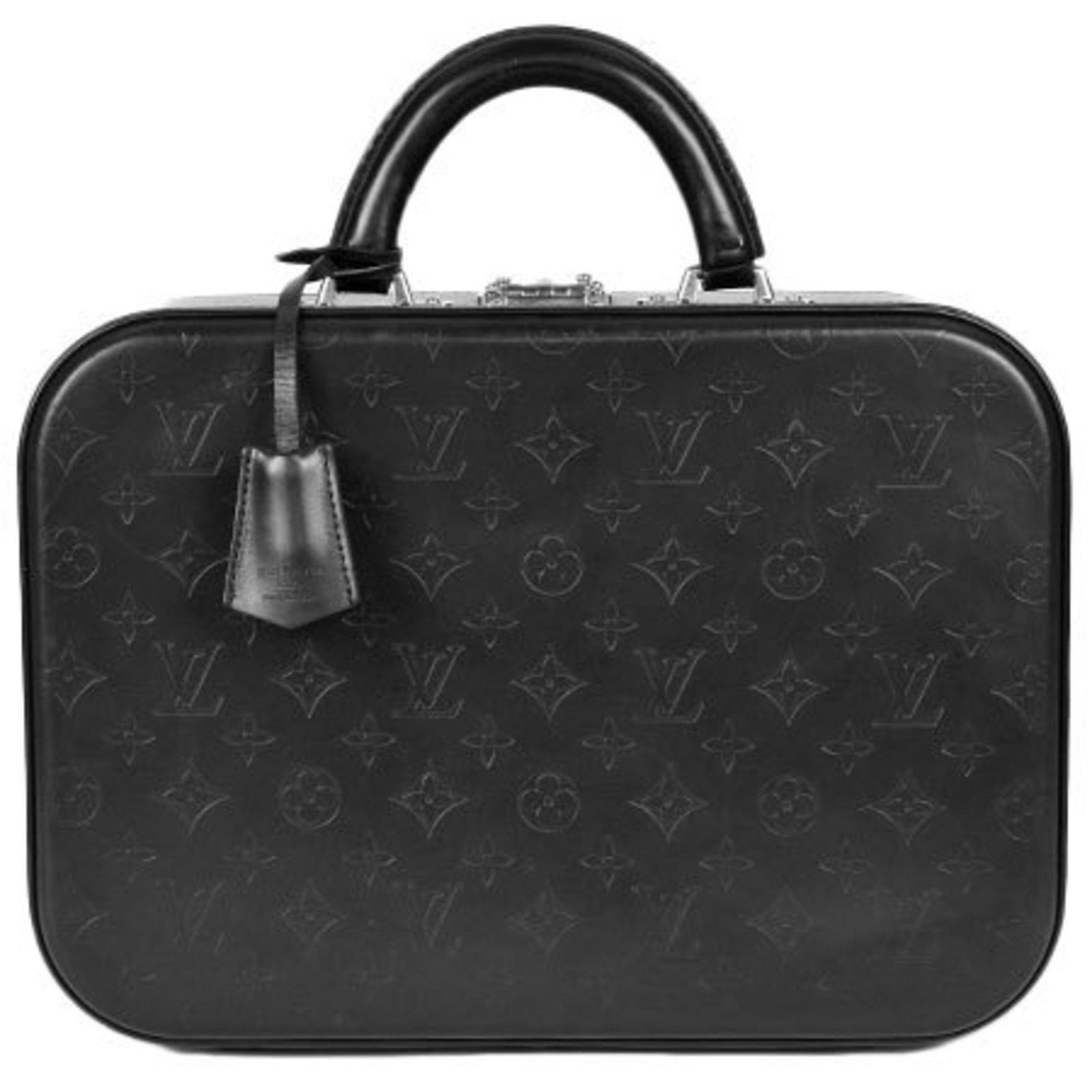Louis Vuitton LOUIS VUITTON Valiset PM Handbag Hard Trunk Monogram Glace Attache Case Bag Black: Louis Vuitton LOUIS VUITTON Valiset PM Handbag Hard Trunk Monogram Glace Attache Case Bag Black M92235 Brand: Louis Vuitton Line: Monogram Glace Type: Attache case Handbag Color: Black Monogram Glace