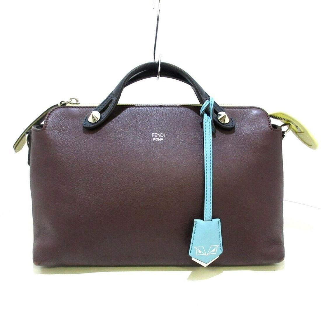 FENDI By The Way 8BL124-5QJ Dark Brown Black Cream Leather Women's Handbag: FENDI By The Way 8BL124-5QJ Dark Brown Black Cream Leather Women's Handbag Brand: FENDI Style: Handbag Exterior Color: Dark Brown Black Cream Exterior Material: Leather Model Number: 8BL124-5QJ Produc