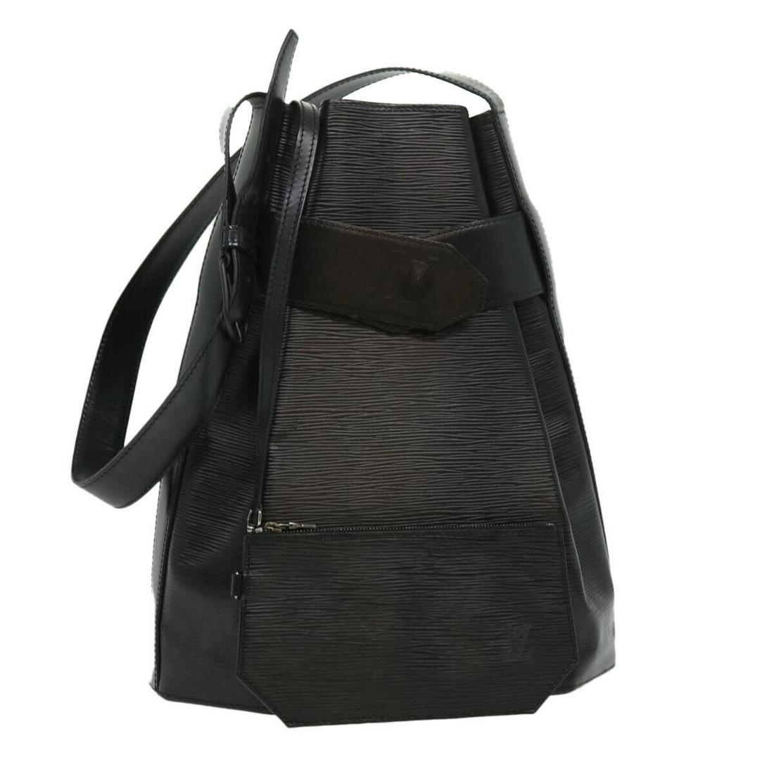 LOUIS VUITTON Epi Sac DePaul PM Shoulder Bag Black M80157 LV: LOUIS VUITTON Epi Sac DePaul PM Shoulder Bag Black M80157 LV Brand: LOUIS VUITTON Style: Shoulder Bag Material: Epi Leather Exterior Color: Black Bag Height: 11.4inch(Approx) / 29cm(Approx) Bag Depth:
