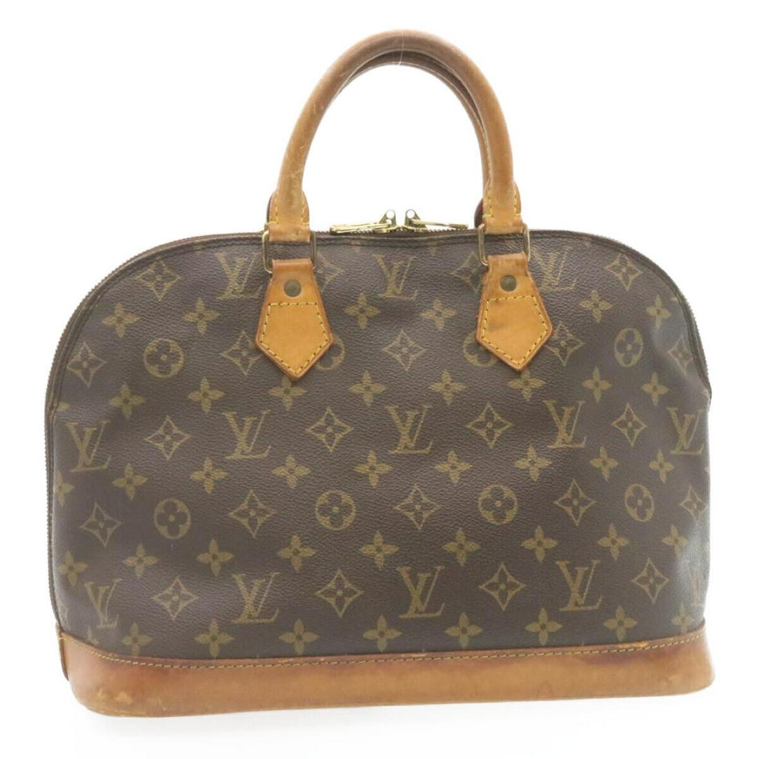 LOUIS VUITTON Monogram Alma Hand Bag M51130 LV: LOUIS VUITTON Monogram Alma Hand Bag M51130 LV Brand: LOUIS VUITTON Style: Hand Bag Material: Monogram Canvas Exterior Color: Monogram Bag Height: 9.4inch(Approx) / 24cm(Approx) Bag Depth: 6.7inch(App